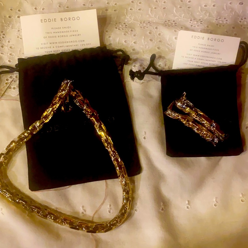 Eddie Borgo necklace AND earrings. NWT.
